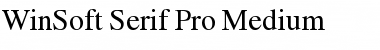 WinSoft Serif Pro Medium Font