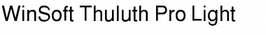 WinSoft Thuluth Pro Light Font