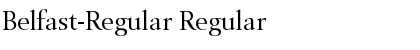 Belfast-Regular Regular Font