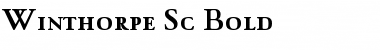 Winthorpe SmallCaps Bold Font