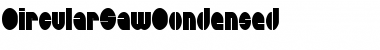 CircularSawCondensed Regular Font