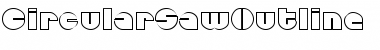 CircularSawOutline Regular Font