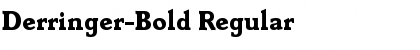 Derringer-Bold Regular Font