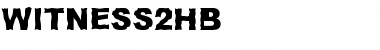 Witness2HB Regular Font