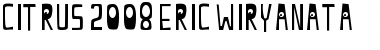 citrus 2008 eric wiryanata Regular Font