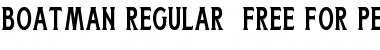 Download Boatman Regular (Free Personal Use) Font