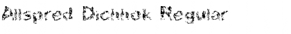 Download Allspred Dichhok Font