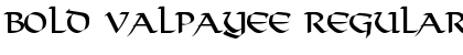 Download Bold Valpayee Font