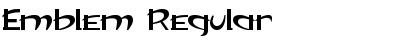 Emblem Regular Font