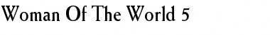 Woman Of The World 5 Regular Font