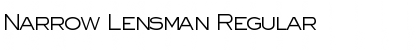 Download Narrow Lensman Font