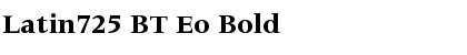 Download Latin725 BT Eo Font