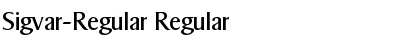Download Sigvar-Regular Font