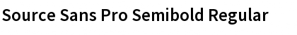 Download Source Sans Pro Semibold Font