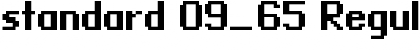 standard 09_65 Regular Font