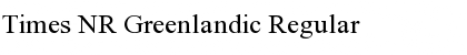 Download Times NR Greenlandic Font