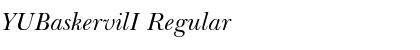 Download YUBaskervilI Font