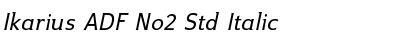 Ikarius ADF No2 Std Italic Font