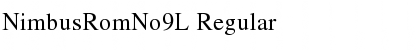 NimbusRomNo9L Regular Font