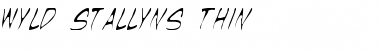 Wyld Stallyns Thin Thin Font