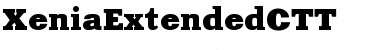 XeniaExtendedCTT Regular Font