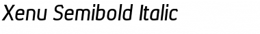 Xenu Semibold Italic Font