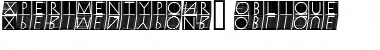 XperimentypoNr1 Oblique Font