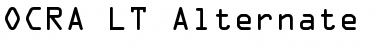 OCRA LT A Regular Font