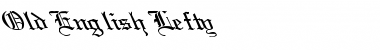 Download Old English Lefty Font