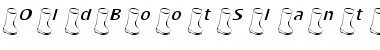 OldBootSlantedLight Regular Font