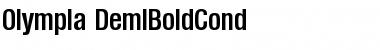 Olympia-DemiBoldCond Regular Font