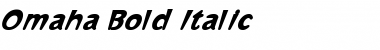 Download Omaha Bold Italic Font