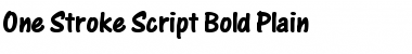 Download One Stroke Script Font