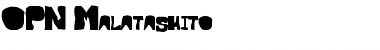 OPN Malatashito Regular Font