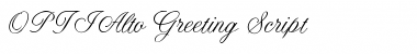 OPTIAltoGreeting Regular Font