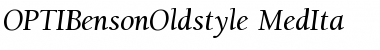 Download OPTIBensonOldstyle Font