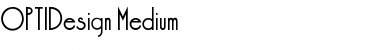 OPTIDesign-Medium Medium Font