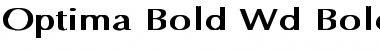 Optima Bold Wd Bold Bold Font