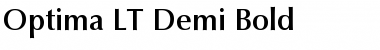Optima LT DemiBold Regular Font