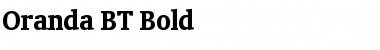 Oranda BT Bold Font