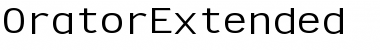 OratorExtended Regular Font