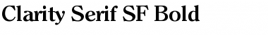 Clarity Serif SF Bold Font