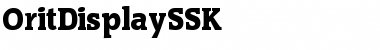 Download OritDisplaySSK Font