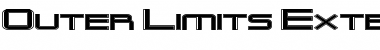Outer Limits Extended Regular Font