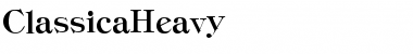 ClassicaHeavy Regular Font