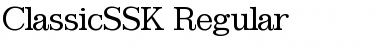 ClassicSSK Regular Font