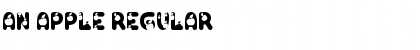 An Apple Regular Font