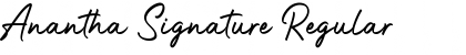 Anantha Signature Regular Font