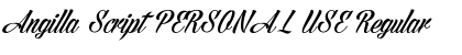 Download Angilla Script PERSONAL USE Font