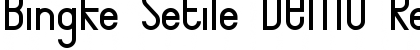 Bingke Setile DEMO Regular Font